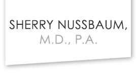 The Sherry Nussbaum, M.D., P.A. header logo